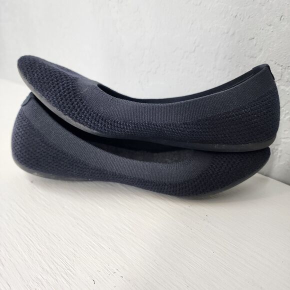 Allbirds Size 9 | Navy Knit Tree Breezer Washable Slip On Ballet Flats Shoes - Picture 5 of 8